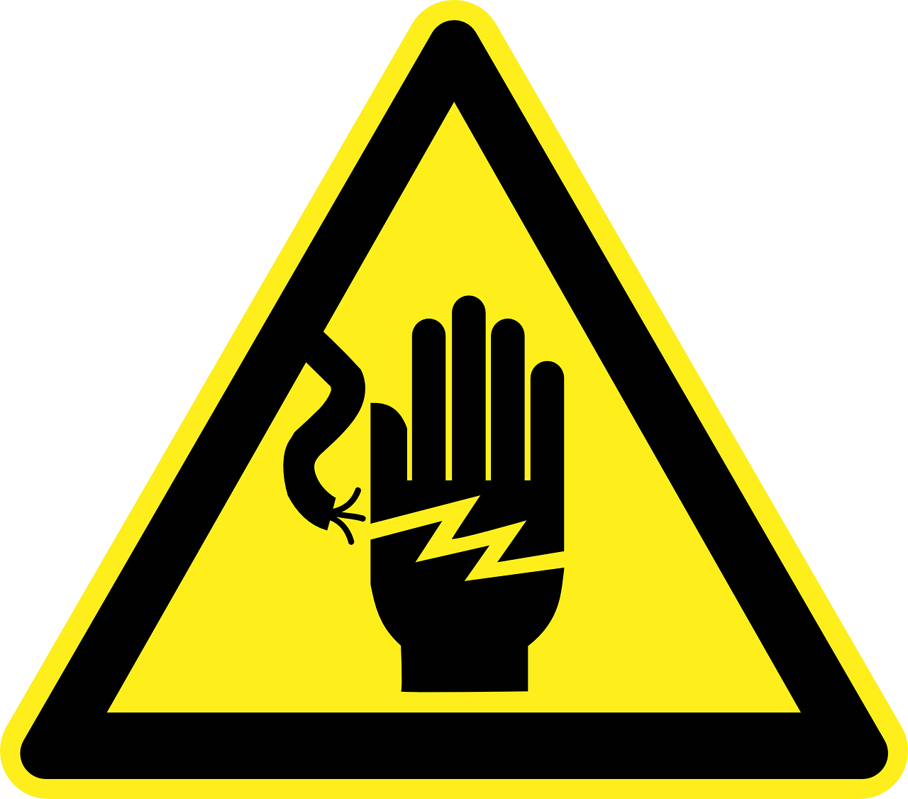 Electricity warning sign